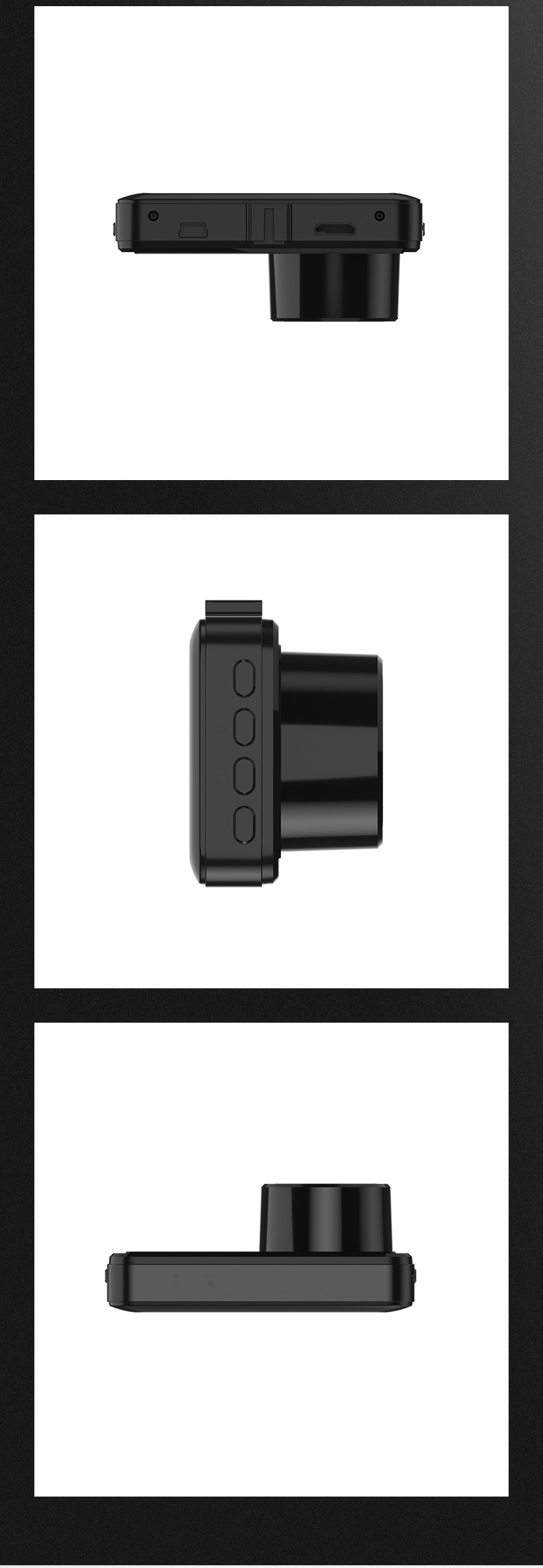 Dash Cam HD Night Vision Front and Rear Dual Recording WiFi