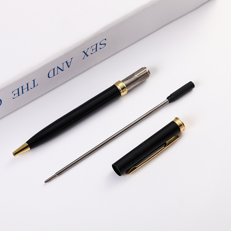 Fábrica al por mayor Metal Bolígrafo negocio firma pluma regalo pluma publicidad personalizada Logotipo de metal pluma letras