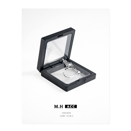 Jewelry storage box PE transparent film necklace bracelet ring earring dustproof accessories Instagram portable one-piece drop shipping