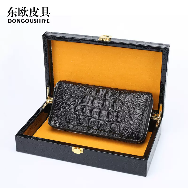 手拿包木盒钱包礼品木盒手夹包信封包手包木盒送礼高档黑色木盒