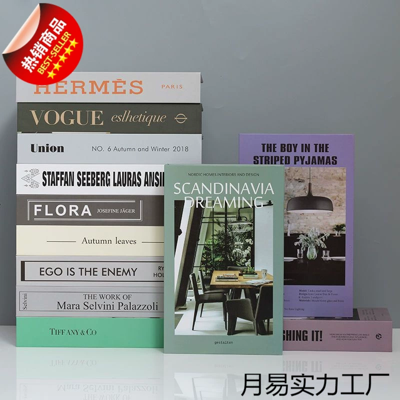 Поддельные книжные орнаменты можно открыть декоративный ящик для книг учебная комната реквизиты книг ящик для книг модель творческая Анжин