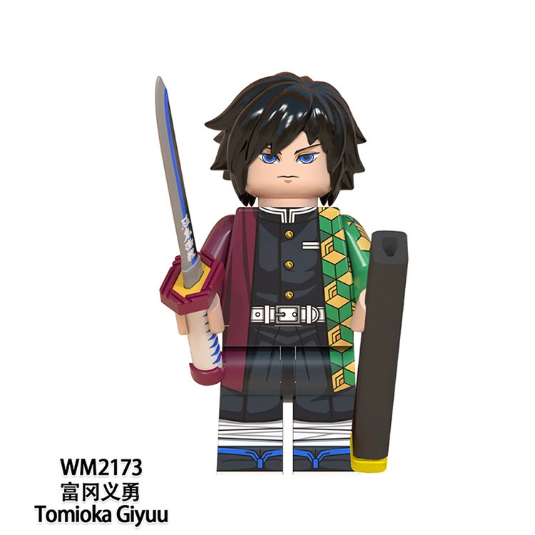 WM 6116 Anime Board Mini Figures Set 4.5cm Tanjiro Nezuko Giyuu Shinobu Rengoku Akaza Zenitsu Inosuke