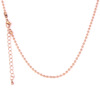 Round beads stainless steel, necklace, golden trend chain, accessory, Korean style, pink gold