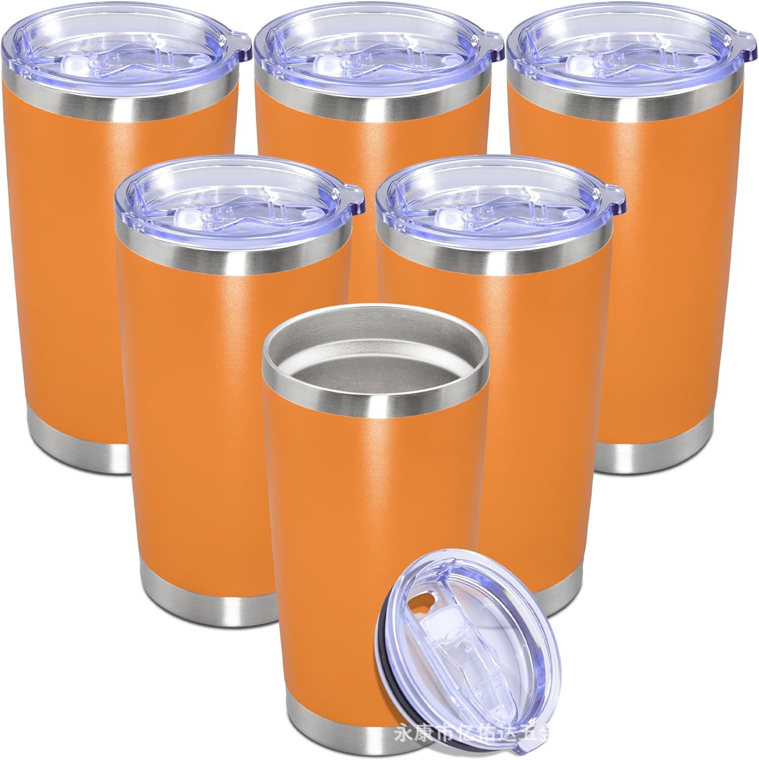 Ventas transfronterizas calientes 304 taza de aislamiento térmico de acero inoxidable de doble vacío de 20oz taza de aislamiento térmico portátil de automóviles de hielo