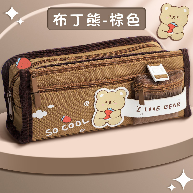 Estuche de lápices de alta calidad para niñas, estudiantes de primaria, caja de papelería, portalápices, simple y de gran capacidad, nuevo modelo 2025 para niñas, niños.