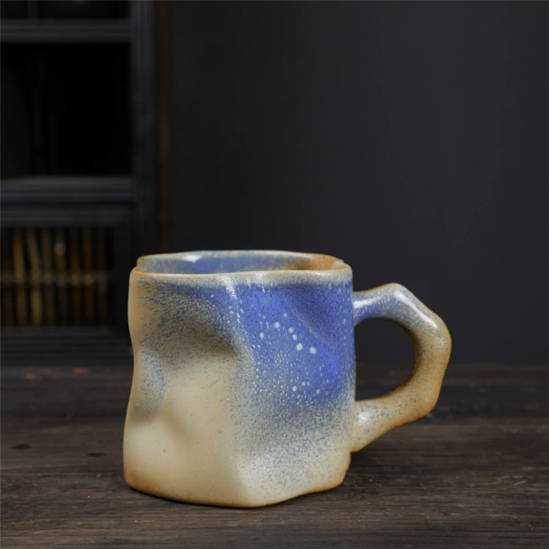 Alien ceramic cup high -value coffee cup retro Mark cup cross -border supply irregular cup rough pottery cup