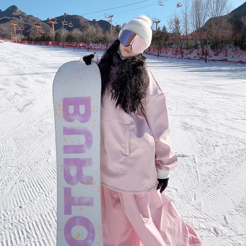 禾木滑雪运动滑雪服套装户外防风防水滑雪裤单双板可爱兔子滑雪衣|undefined