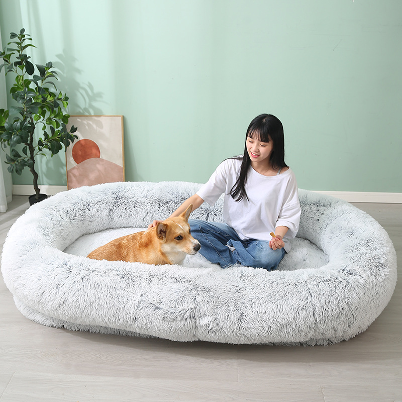 Cama para perros humana personalizada, perrera grande, cojín para mascotas, cálido en invierno, sofá extraíble y lavable, las personas perezosas pueden dormir y acostarse