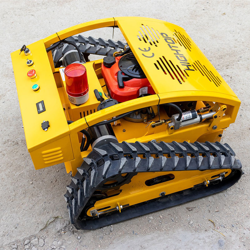 外贸供应汽油机履带遥控割草机 农场除草园林草坪修剪遥控割草机