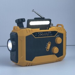 クロスボーダー屋外防灾応急AM FM WBラジオ多机能ハンド揺れソーラー充电照明ラジオ