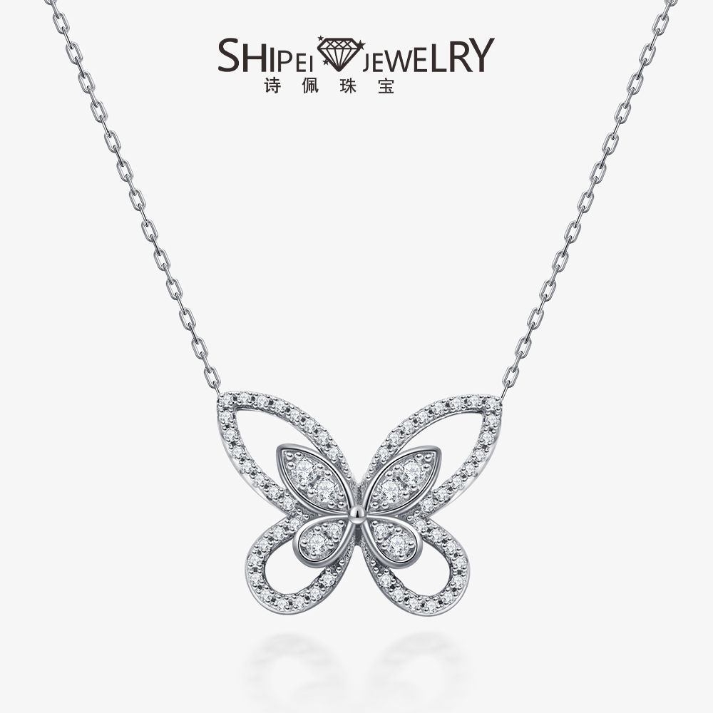 Shi Pei Jewelry New Bow Necklace s925 Si...