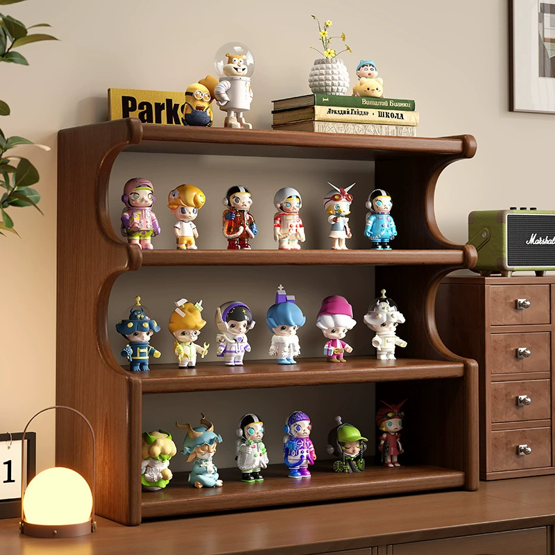 Стеллаж из массива дерева держатель для хранения рабочего стола