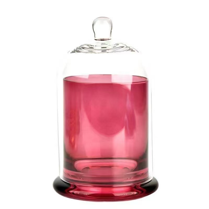 Cubierta para aromaterapia, vaso de almacenamiento moderno, vaso para velas, cubierta dorada DIY con forma de campana, vaso de vidrio, vaso difusor de cristal para velas, recipiente creativo.