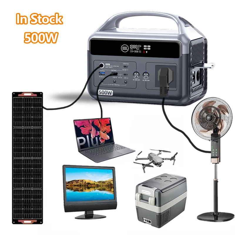 500w Home Emergency Mini Solar Generator Portable Power 300w
