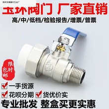 全铜ppr球阀内丝外丝内外丝25高温20回水阀暖气4分6分1寸水开关32
