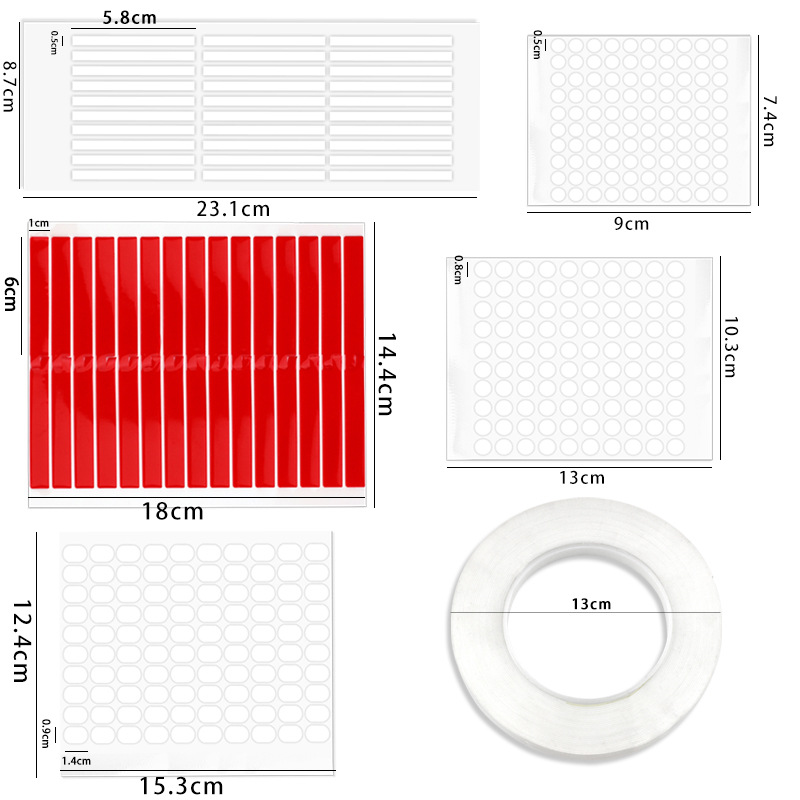 Manicure pegamento de doble cara pegamento de cristal transparente desgaste material de herramienta de uñas herramientas de manicure al por mayor