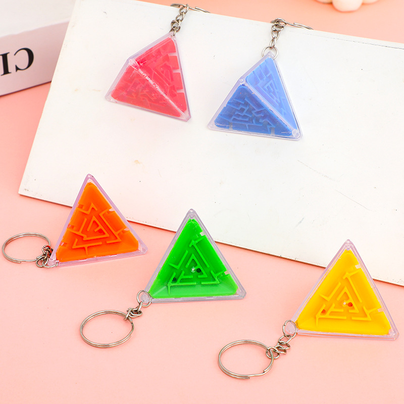 Triángulo tridimensional 3D para niños laberinto de la palma rompecabezas educación temprana caminar laberinto ocio descompresión juguete