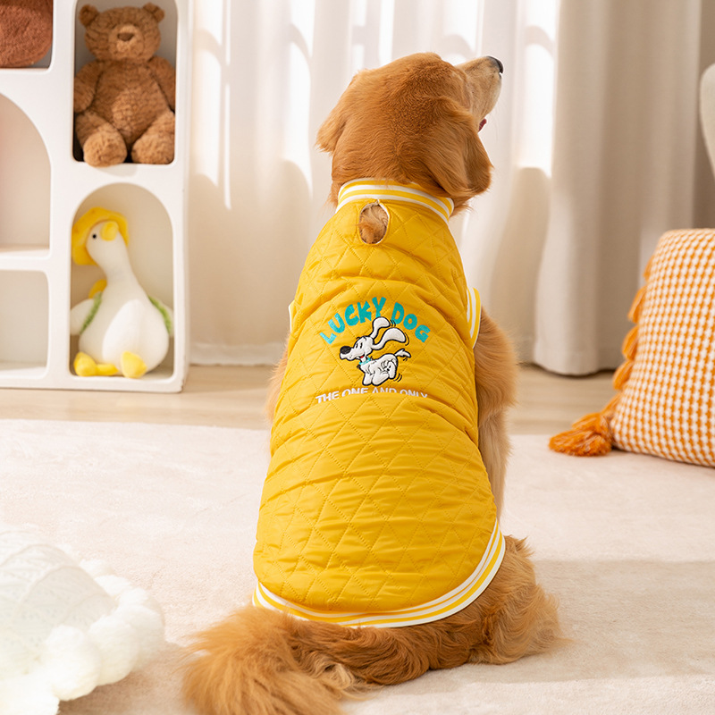 Transfronterizos otoño y invierno perros tablero de ajedrez cuadrado inglés bordado perros grandes camisas de peluquería perros grandes y medianos de pelo dorado Samoan ropa de mascotas