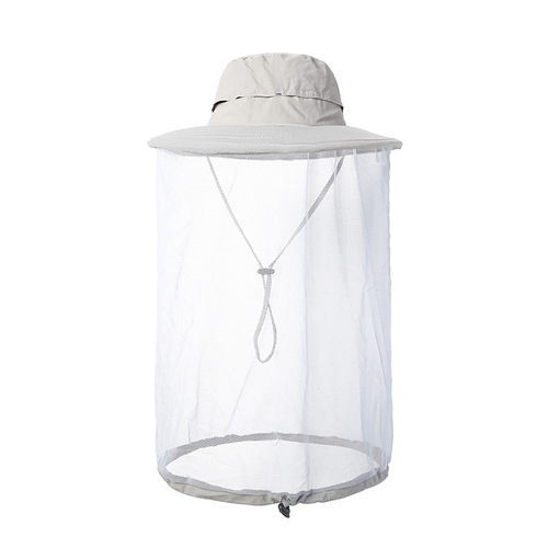 Outdoor Mesh Mosquito Hat for Men and Women, Summer Sunshade Sun Protection Hat, Hiking Anti-Mosquito Sun Hat, Quick-Drying Fishing Hat