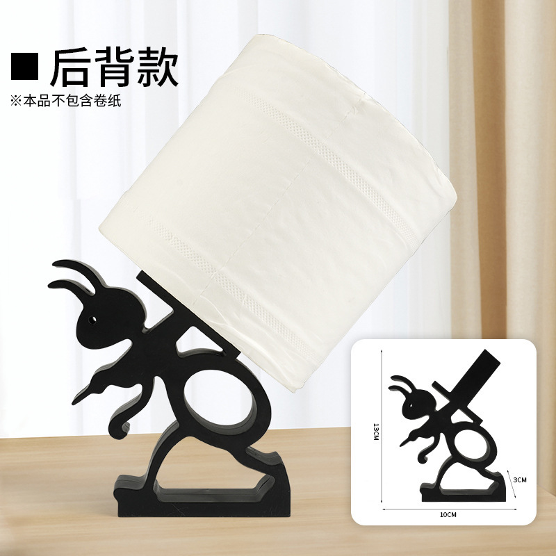 跨境爆品3D打印浣熊卫生纸架创意摆件卷纸架浴室小浣熊造型纸巾架|undefined