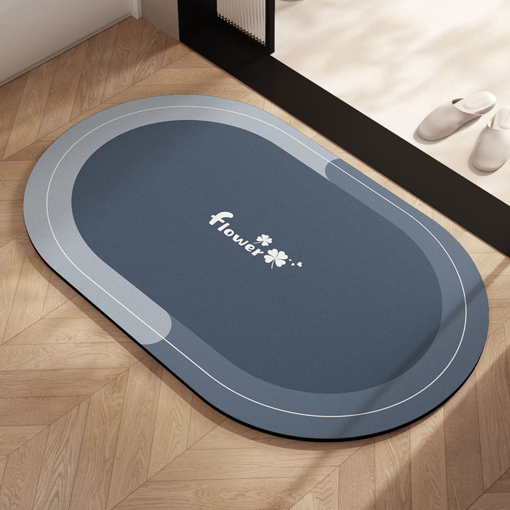 almohadilla de barro de diatomeas almohadilla absorbente de agua puerta de baño antideslizante inodoro doméstico almohadilla alfombra puerta de entrada