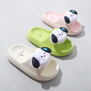 2024 Summer New Children's Outer Wear Non-slip Soft Bottom Cute Cartoon Boys and Girls Baby Home Children's Sandals and Slippers