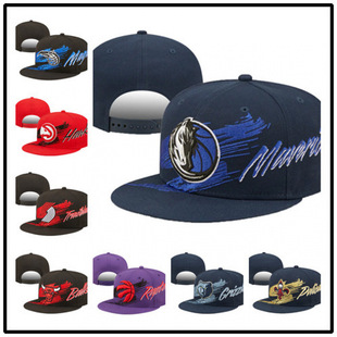 2022 Basketball Team Hat Summer New Lakers Denim Hip-Hop Hat Sunshade Baseball Cap Casual Hat Trendy Flat-Brimmed Hat