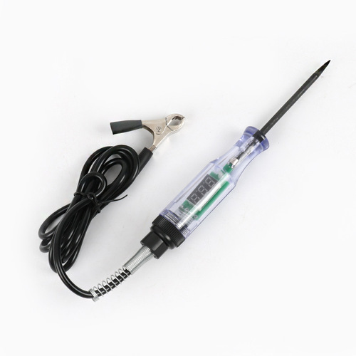 Spring wire digital voltage display pen multi-function car fuse wire circuit 12V 24V battery test pen