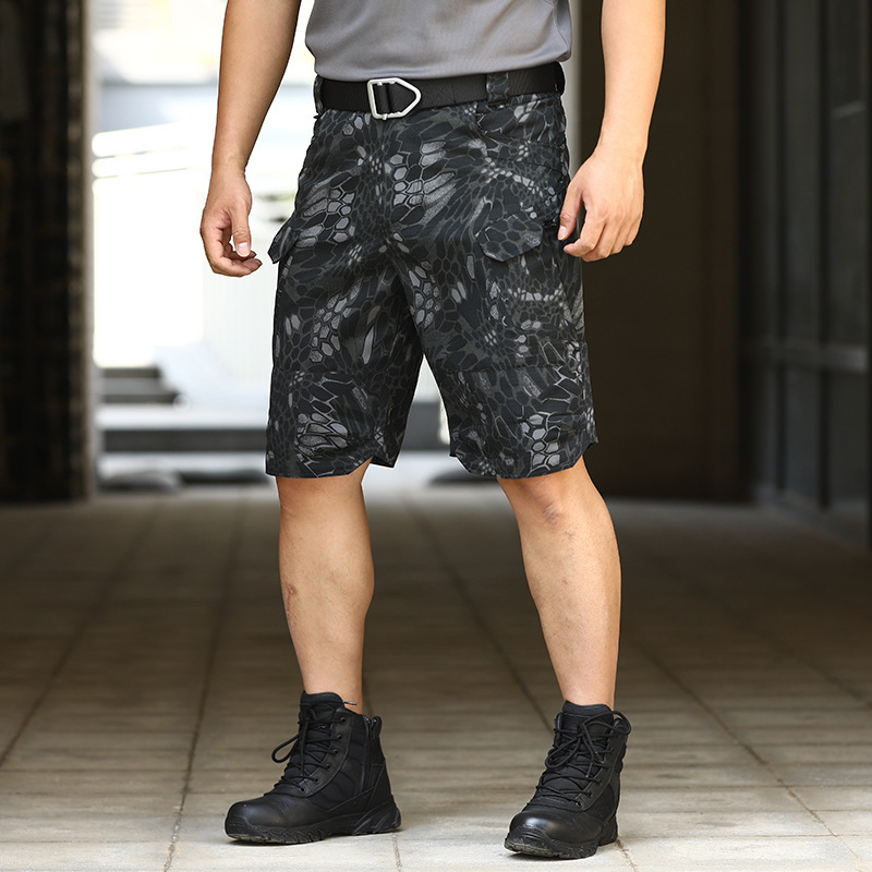 Pantalones de camuflaje tácticos de fanáticos militares de verano al aire libre urbano impermeable herramientas respirables pantalones de calzado