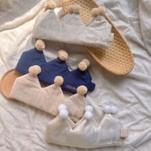 ins儿童发饰男宝宝发带可爱婴儿百日周岁拍照生日派对皇冠头饰