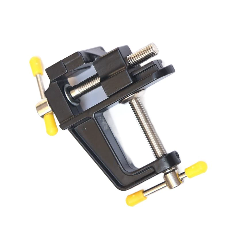 Алюминиевый сплав 35 мм маленькие настольные тиски маленькие плоские Банки настольные тиски мини DIY Бытовые Маленькие тиски