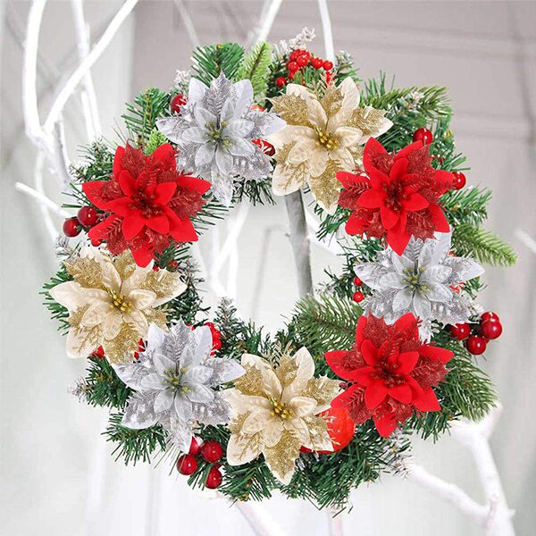 Cross-border hot selling Christmas decorations gold powder…