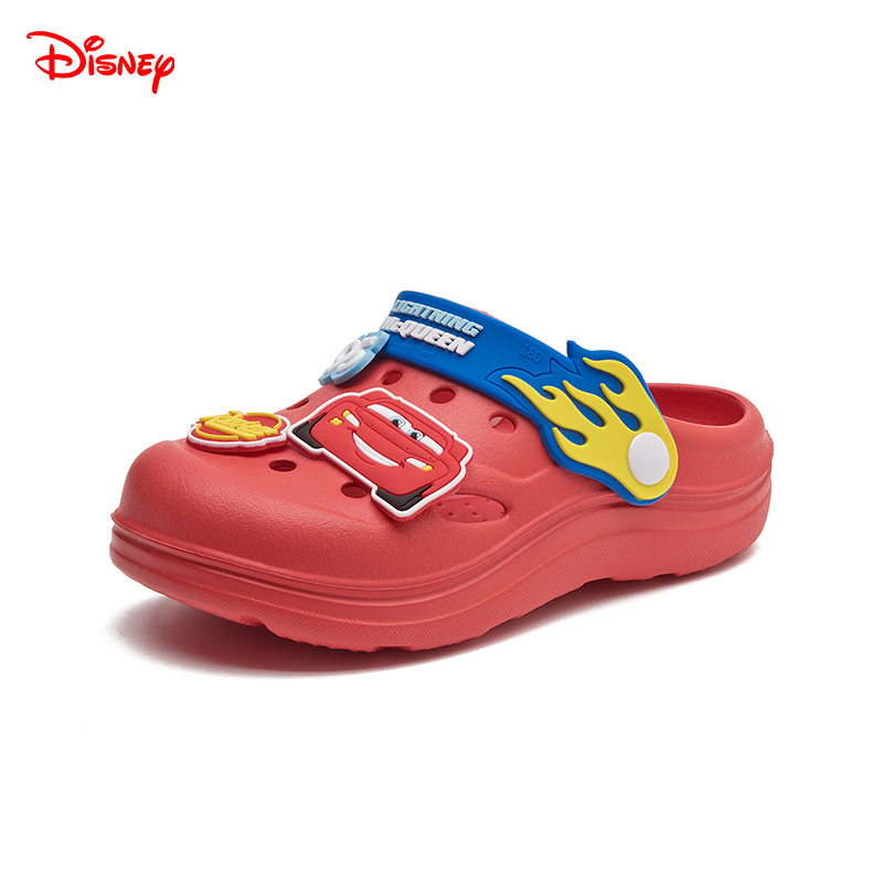 Disney cerrado dedo del pie anticolisión Iron Man zapatillas para niños verano interior antideslizante dibujos animados bebé playa agujero zapatos