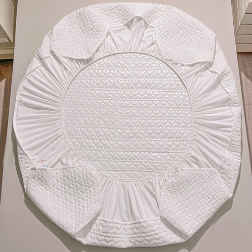 Three-piece waterproof quilted bed sheet set, Class A antibacterial diaper mattress protector plus cotton dustproof bed cover, 3-piece set