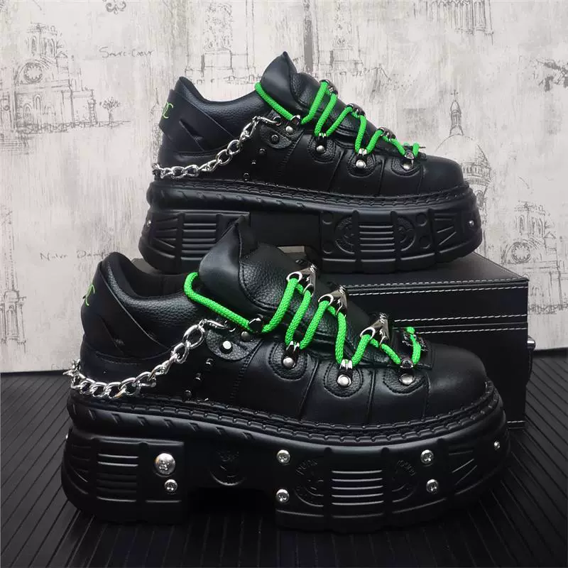 Европейская станция мужская обувь повседневная обувь 2024 осень и зима новая толстая подошва