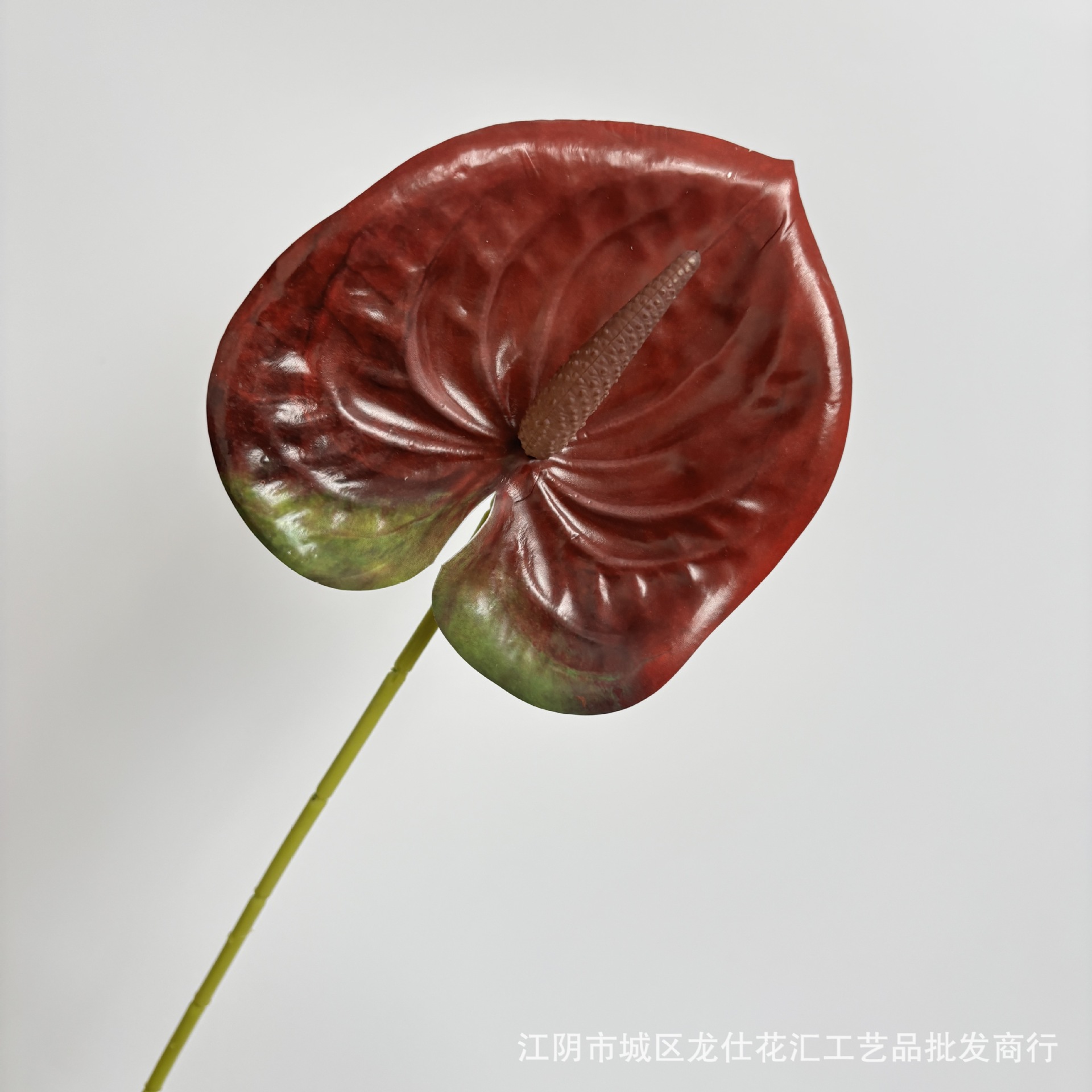 작은 손바닥 진한 빨간색