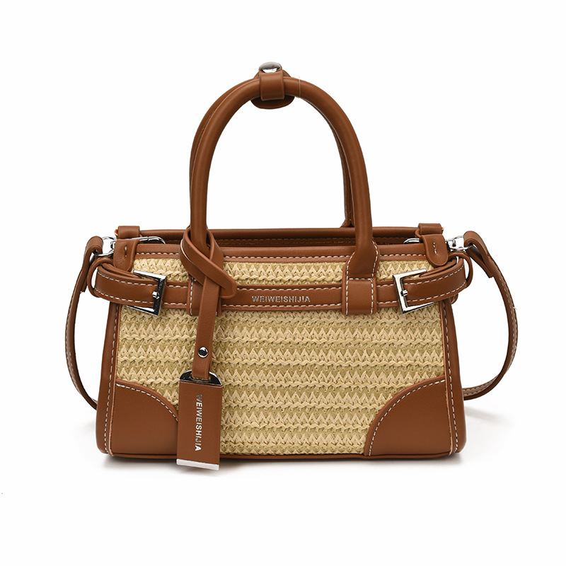 Shangnuevo bolso de tela de mano de color contraste 2026 nuevo estilo primavera y verano diario de viaje versátil bolso de hombro