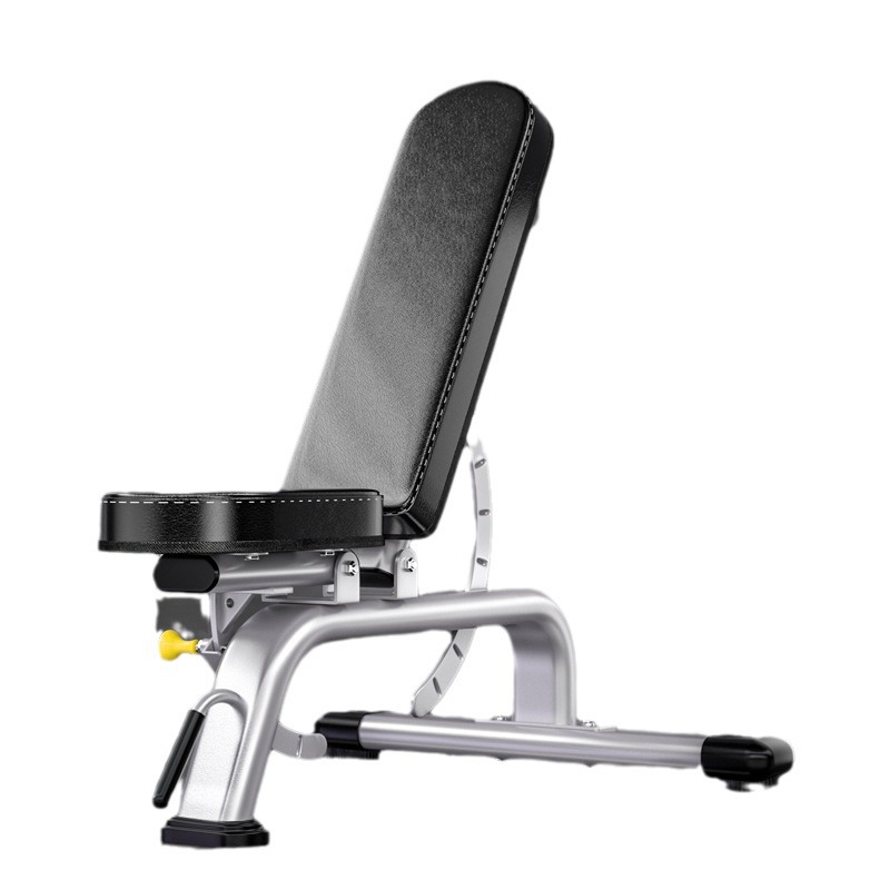 Taburete con mancuernas multifuncional, taburete de banca con barra comercial para el hogar, gimnasio ajustable, cintura y abdomen, equipo de fitness deportivo