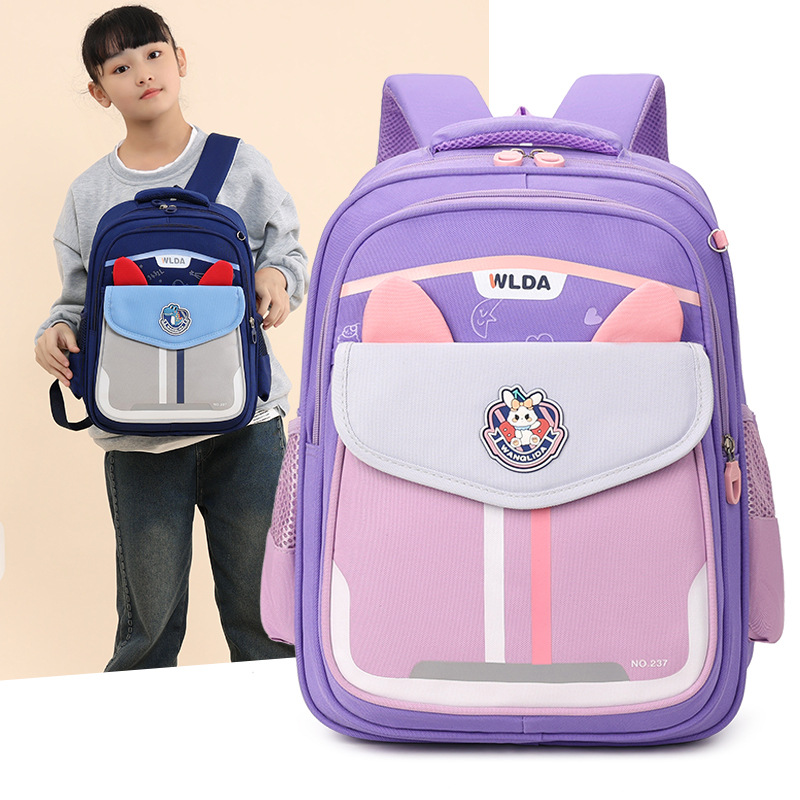Mochila ligera de 1 a 6 grados, mochila de alta capacidad para niños y niñas, mochila escolar de 4 a 7 años.