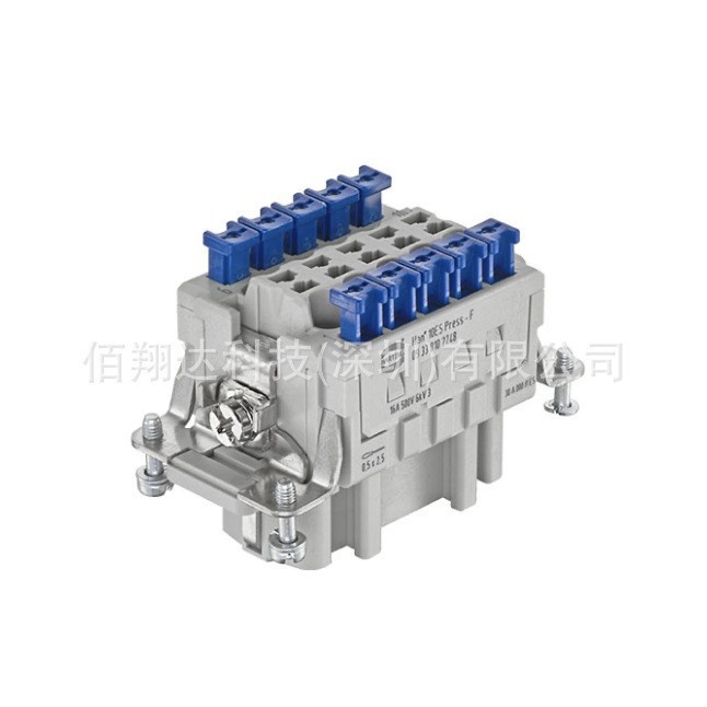 HARTING重载连接器 09330102748 10针芯母插头HAN ES PRESS-F