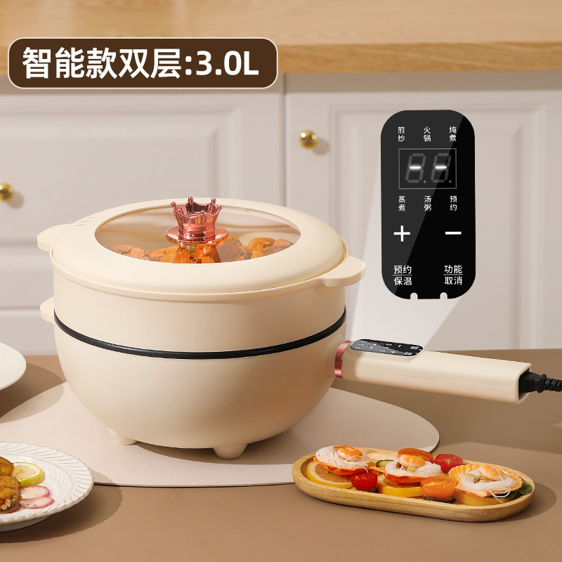 스마트 24cm 더블 레이어 콤비네이션 뚜껑 웍