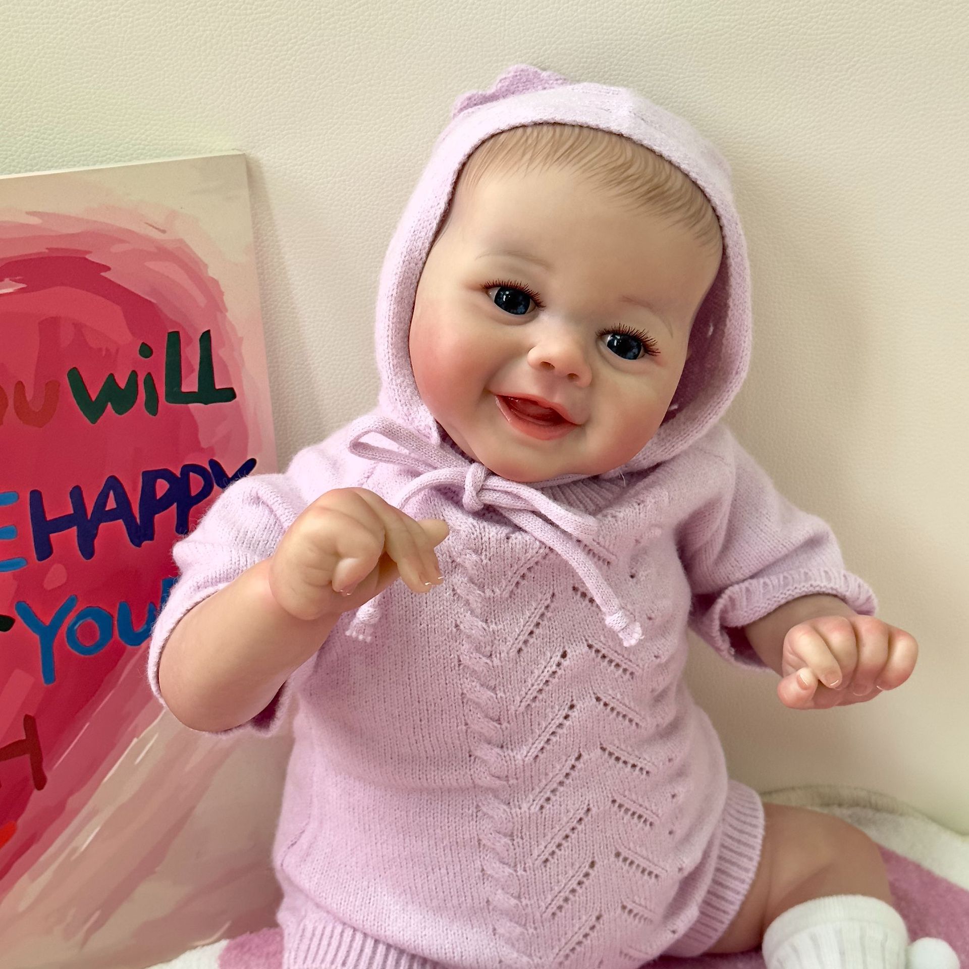 Muñeca de renacimiento de bebé de simulación de 48 cm