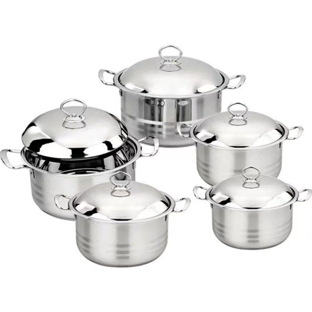 Stainless steel non-stick pot large soup pot export set cookware pot…