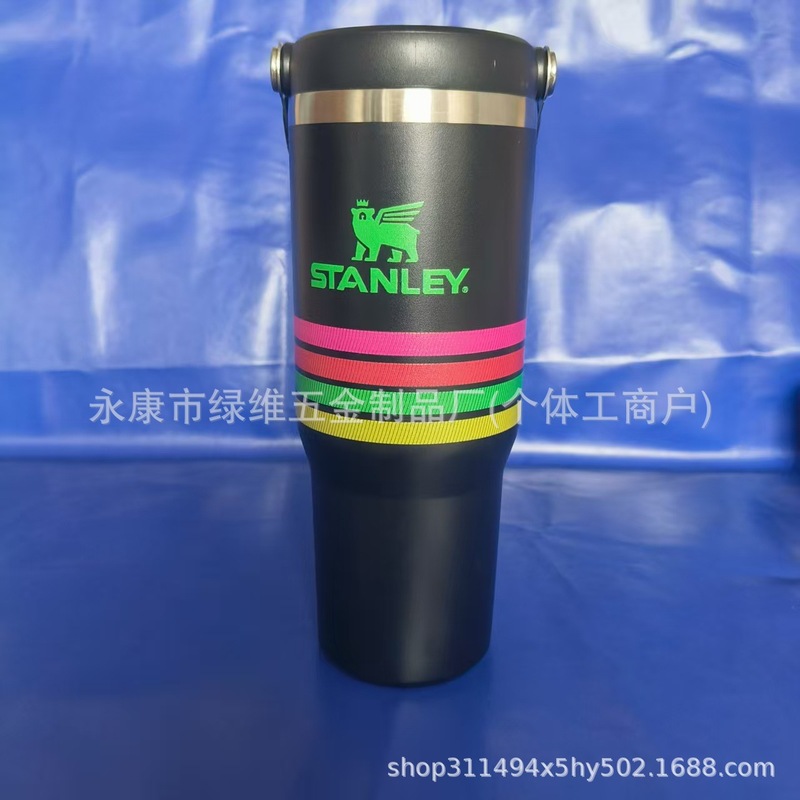 亚马逊ebay史丹利stanley手提30OZ不锈钢车载保温杯汽车杯|undefined