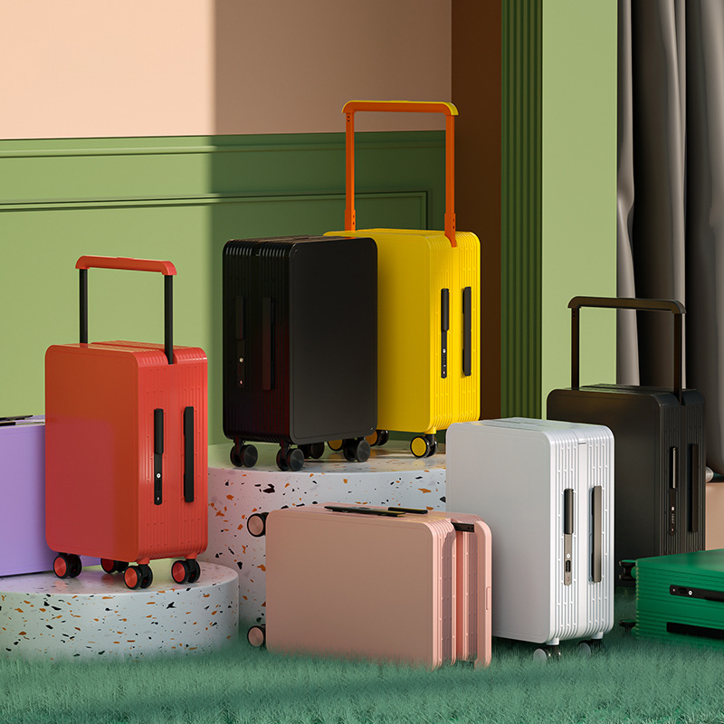 Factory wholesale medium-width trolley suitcase 20inch Internet-famous high-quality injection-molded trolley case with customs lock and universal wheels Factory wholesale medium-width trolley suitcase 20inch Internet-famous high-quality injection-molded trolley case with customs lock and universal wheels