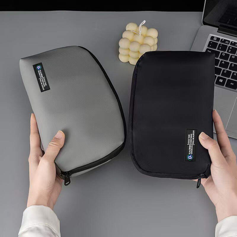Cross-Border Digital Storage Bag, Light Luxury High-End Laptop Charger, Travel Large-Capacity Portable Data Cable Storage Box