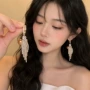几何满钻晚宴小众耳圈