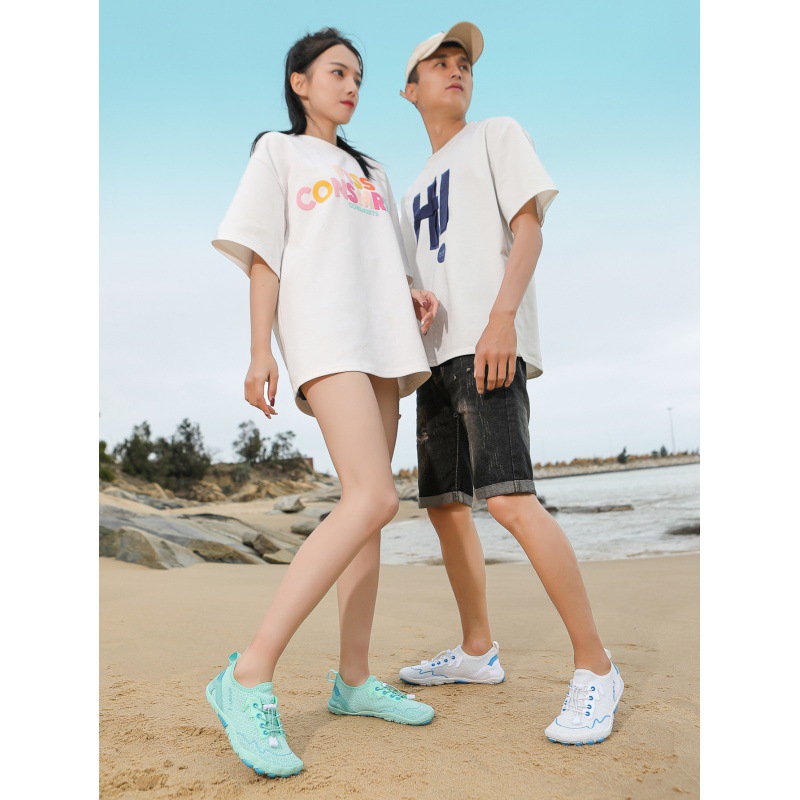 Men's and Women's High Heel Tracing Shoes Quick-drying Wading Swimming Barefoot Beach Shoes watershoes Yoga Non-slip Fishing