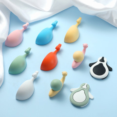 創意北歐地中海卡通拉手兒童房貝殼衣櫃門抽屜鞋櫃單孔輕奢把手