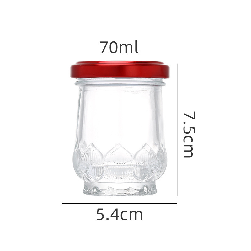 Botella de miel de vidrio transparente gruesa resistente a altas temperaturas botella de miel de vidrio de cocción botella vacía image 13